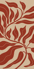 Abstraktes rotes Blatt-Poster - Posterbox.dk