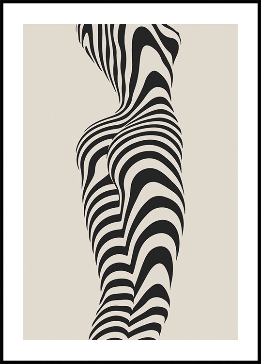Abstraktes Frauenfigur-Poster - Posterbox.dk