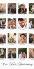 Jubiläumserinnerungen, romantisches Fotocollage-Poster - Posterbox.dk