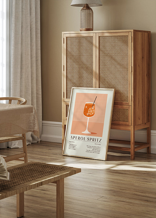 Aperol Spritz Rezeptposter - Posterbox.dk