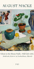 August Macke, Stillleben mit einer Katze Poster - Posterbox.dk