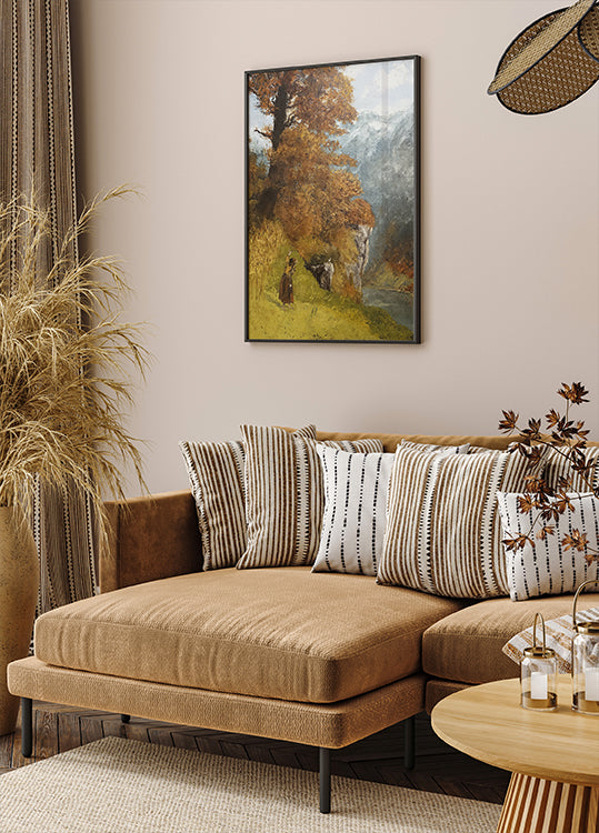 Herbstlandschaft von Gustave Courbet Poster - Posterbox.dk