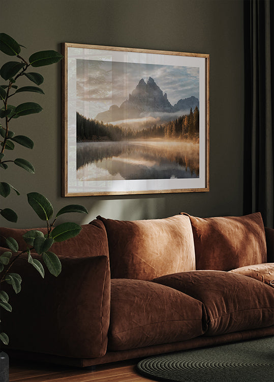 Herbstliches Bergsee-Poster - Posterbox.dk