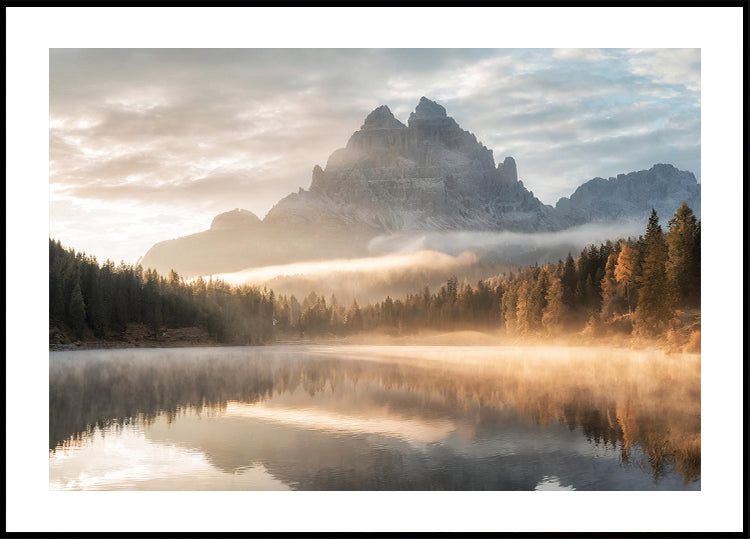 Herbstliches Bergsee-Poster - Posterbox.dk