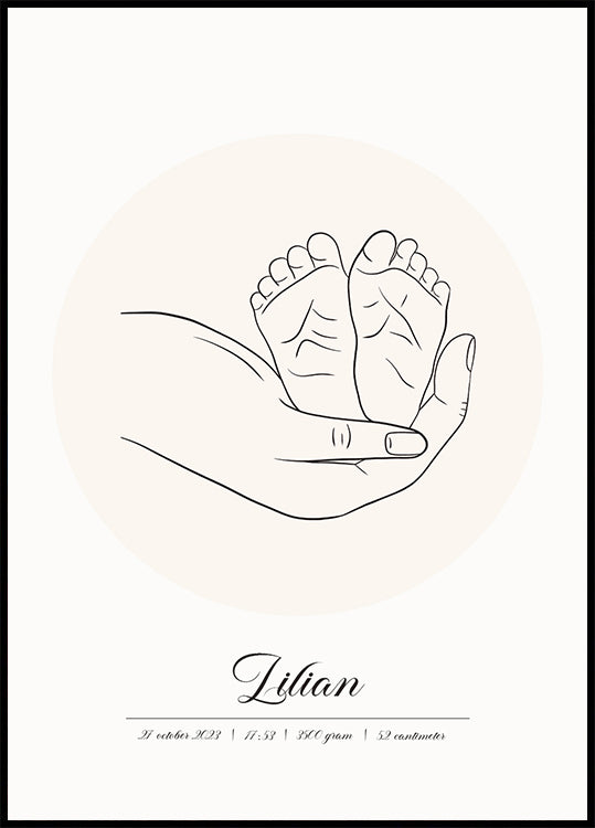 Baby Born personalisiertes Poster - Posterbox.dk
