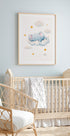 Poster „Baby Elefant träumt auf Wolken“ – Posterbox.dk