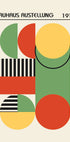 Bauhaus-Ausstellung 1919, geometrisches abstraktes Poster - Posterbox.dk