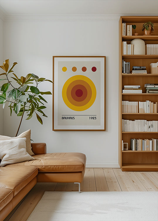 Bauhaus Colors Orange Poster - Posterbox.dk