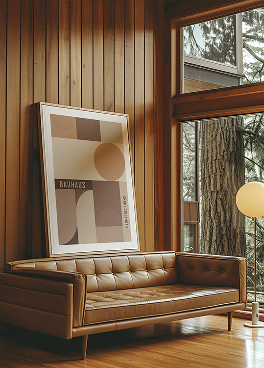 Bauhaus-Plakat mit geometrischen Formen - Posterbox.dk
