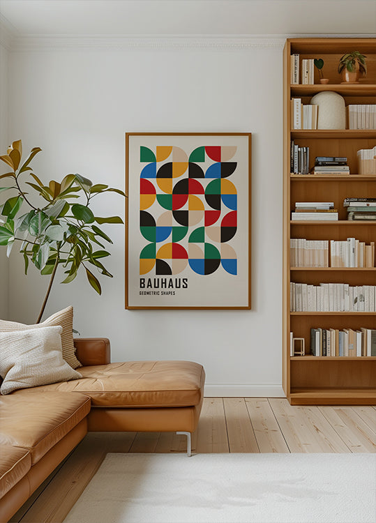 Bauhaus Geometrische Formen Nr. 3 Poster - Posterbox.dk