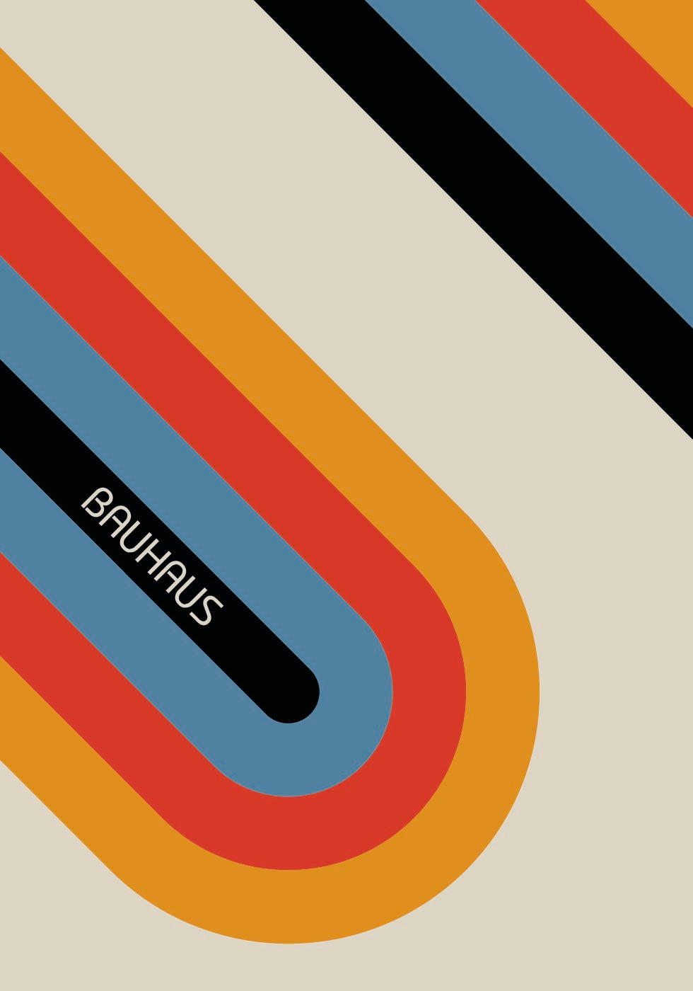 Bauhaus-Streifen-Poster - Posterbox.dk