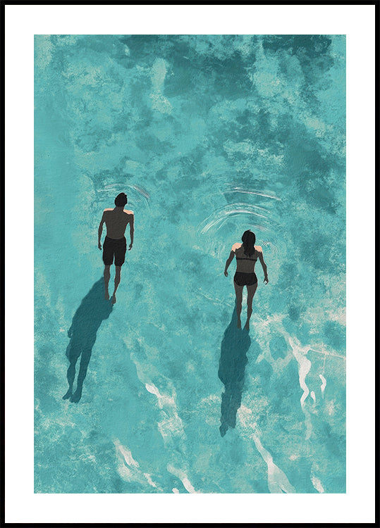 Strandpaar-Poster - Posterbox.dk