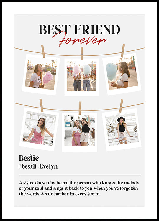 Best Friends Photo Collage Personal - Posterbox
