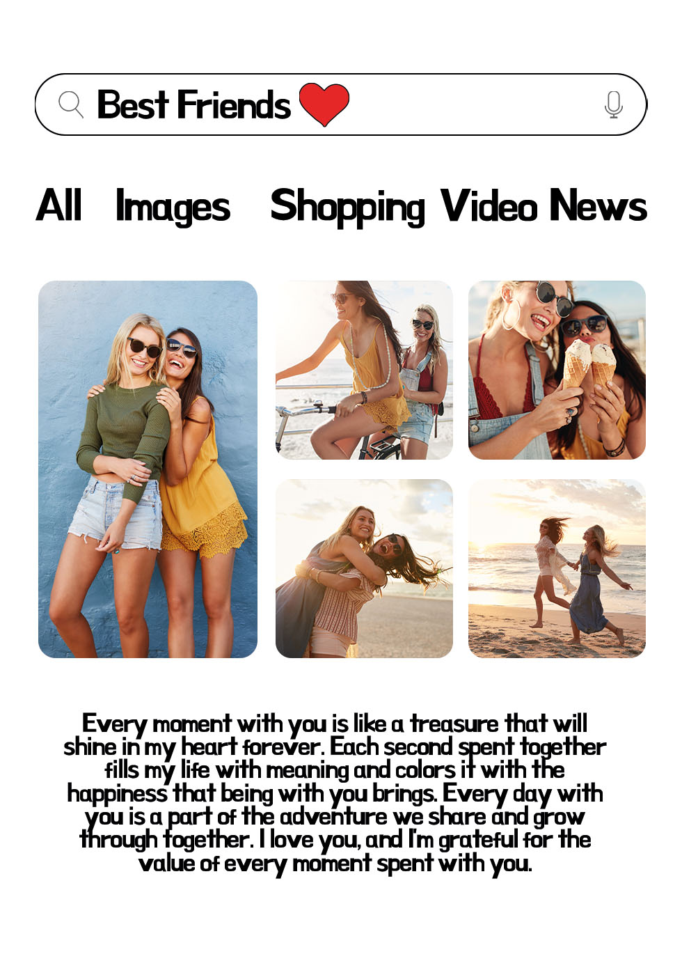 Beste Freunde Fotocollage-Poster - Posterbox.dk