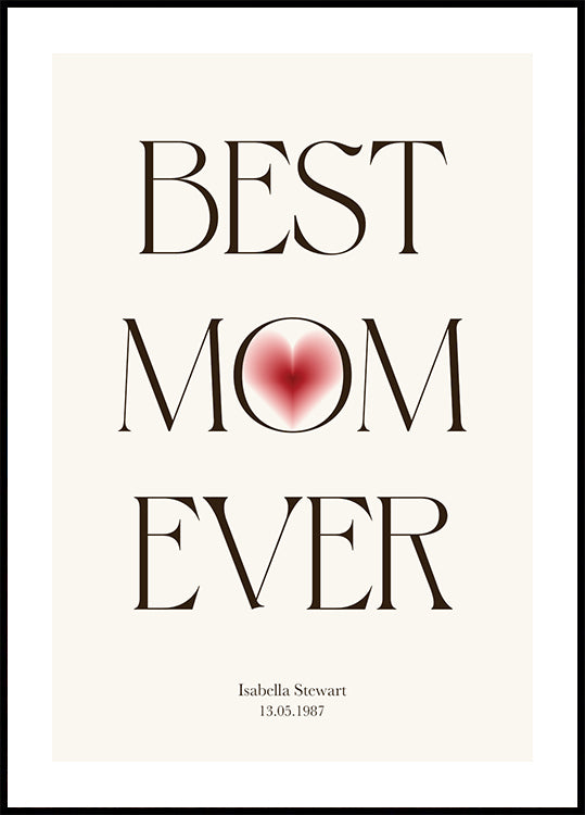 Poster „Beste Mutter aller Zeiten“ - Posterbox.dk