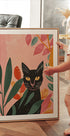 Schwarze Katze im Dschungel Poster - Posterbox.dk