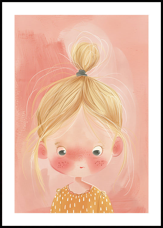 Blondes Mädchen mit Sommersprossen Poster - Posterbox.dk