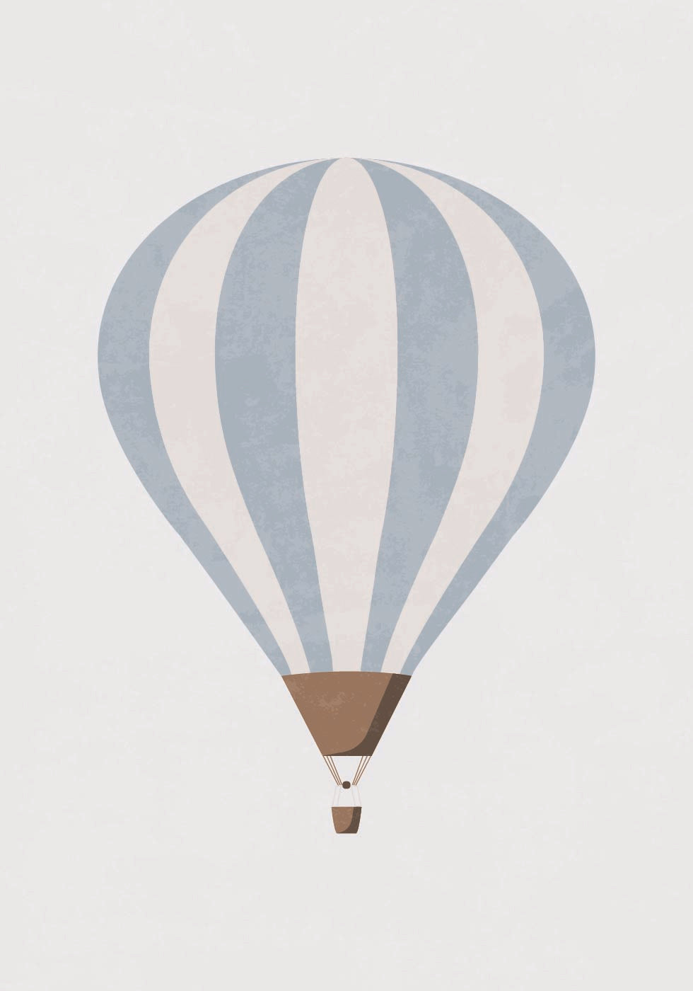 Blaues Heißluftballon-Poster - Posterbox.dk
