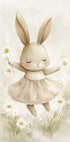 Poster Hase und Gänseblümchen - Posterbox.dk
