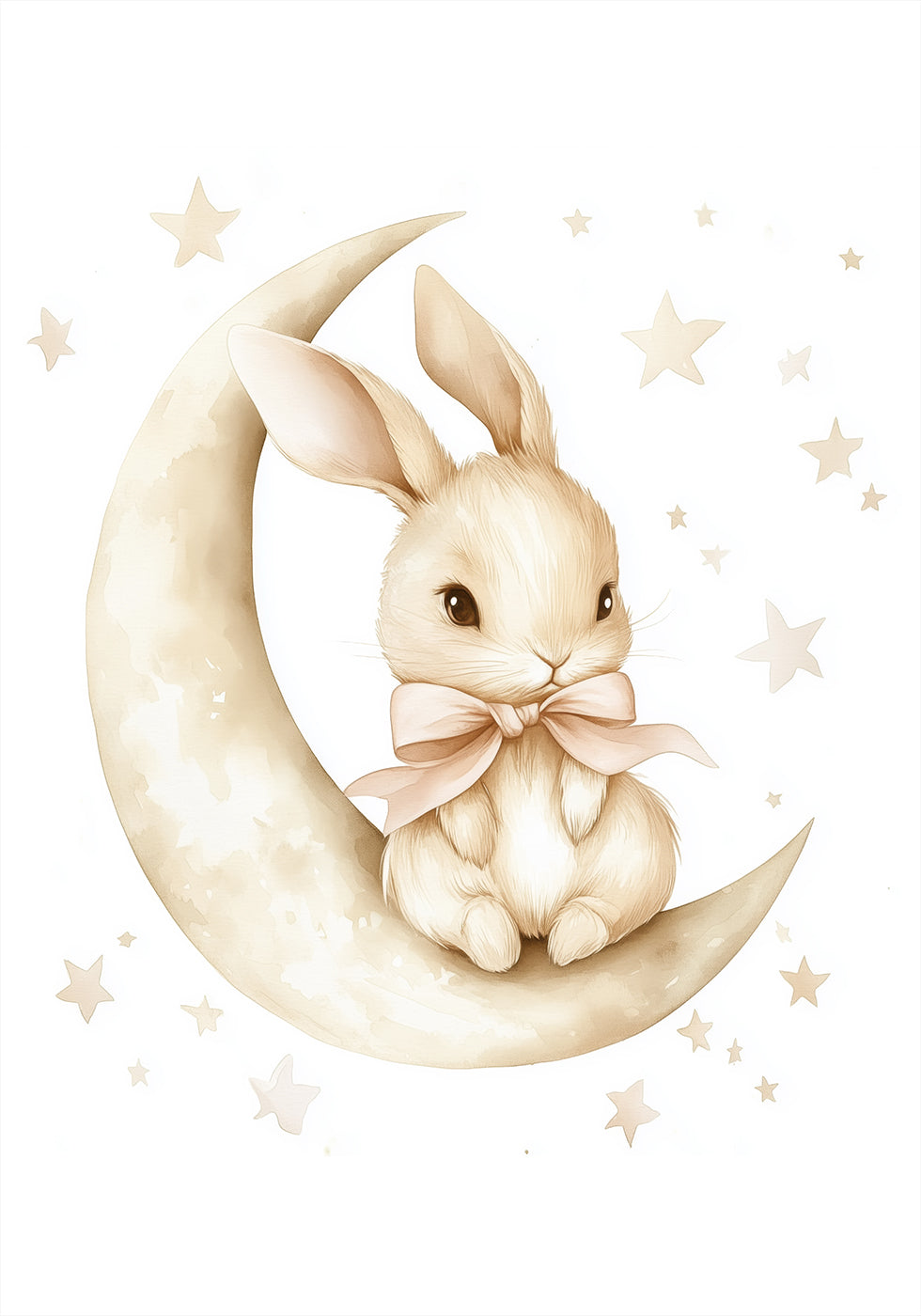 Hase auf dem Mond Poster - Posterbox.dk