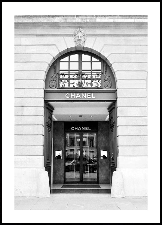 Chanel Boutique Schwarz-Weiß-Poster - Posterbox.dk