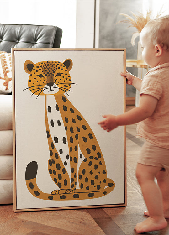 Geparden-Kinderposter - Posterbox.dk