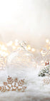 Weiße Weihnachtsdekorationen Nr. 2 Poster - Posterbox.dk