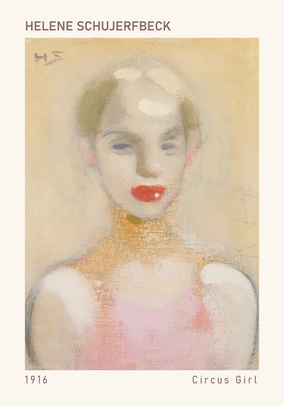 Zirkusmädchen, Helene Schjerfbeck Poster - Posterbox.dk