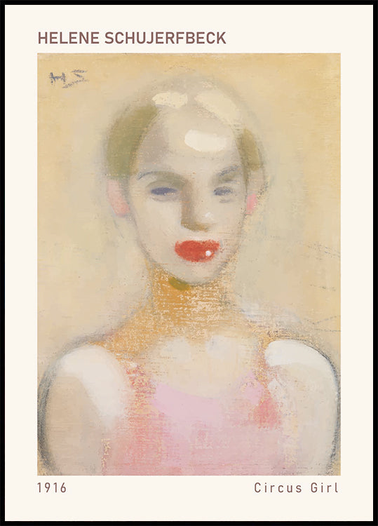 Zirkusmädchen, Helene Schjerfbeck Poster - Posterbox.dk
