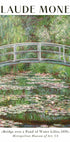 Claude Monet – Brücke über einen Seerosenteich Poster – Posterbox.dk