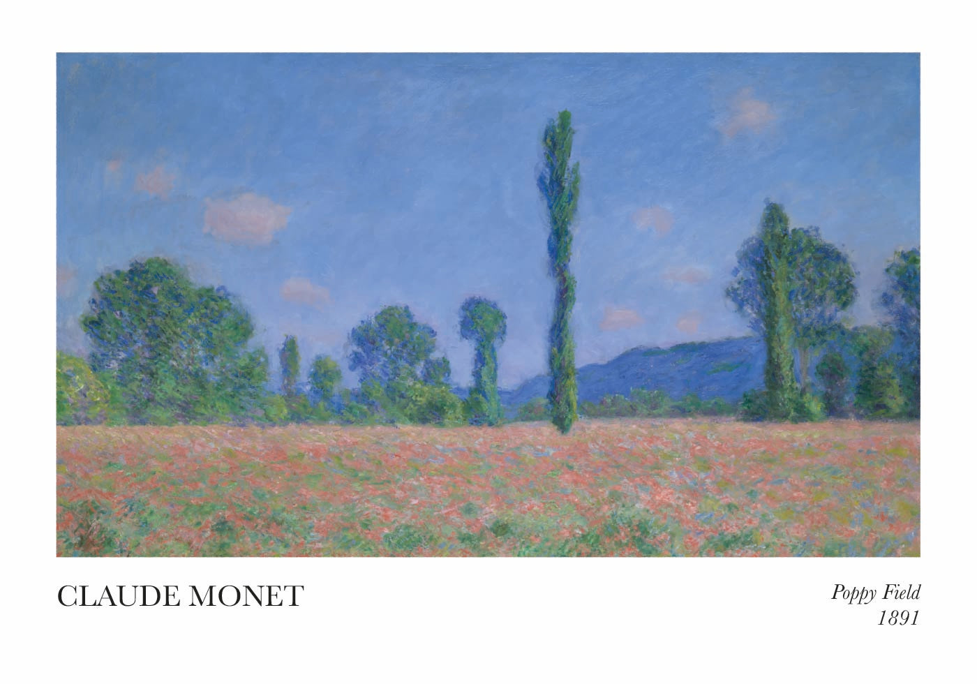 Claude Monet – Mohnfeld-Poster – Posterbox.dk