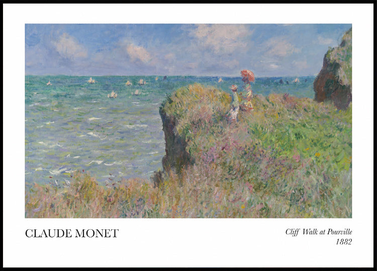 Cliff Walk bei Pourville Poster - Posterbox.dk