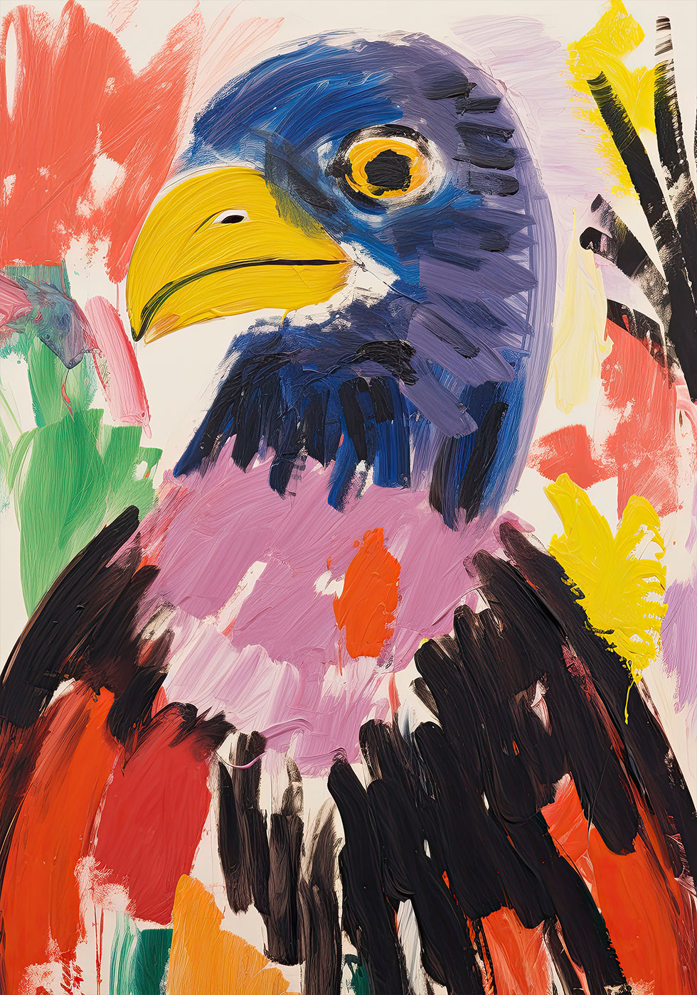 Buntes Adler-Poster - Posterbox.dk