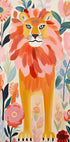 Bunter Löwe in voller Blüte Poster - Posterbox.dk