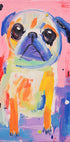 Buntes Mops-Poster - Posterbox.dk