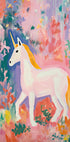 Buntes Einhorn-Poster - Posterbox.dk