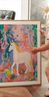 Buntes Einhorn-Poster - Posterbox.dk