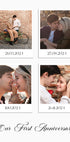 Paar-Momente-Fotocollage, 4 Poster im Polaroid-Stil - Posterbox.dk
