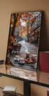 Gemütliches Herbst-Café-Szenen-Poster - Posterbox.dk