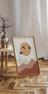 Kranichsilhouetten bei Sonnenuntergang Poster - Posterbox.dk