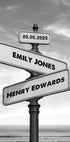 Crossroads of Love, personalisiertes Wegweiser-Poster - Posterbox.dk