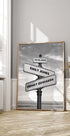 Crossroads of Love, personalisiertes Wegweiser-Poster - Posterbox.dk