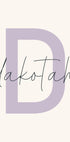 Individuelles Poster mit Initialnamen - Posterbox.dk