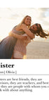 Benutzerdefiniertes Schwester-Definitions-Poster - Posterbox.dk