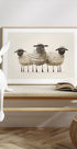 Niedliches Schwarzgesicht-Schaf-Trio-Poster - Posterbox.dk