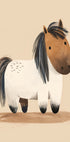 Süßes molliges Pony-Poster - Posterbox.dk