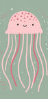 Niedliches Quallen-Illustrationsposter - Posterbox.dk