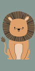 Niedliches Löwen-Illustrationsposter - Posterbox.dk