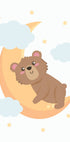 Süßes Teddybär-Mond-Poster - Posterbox.dk