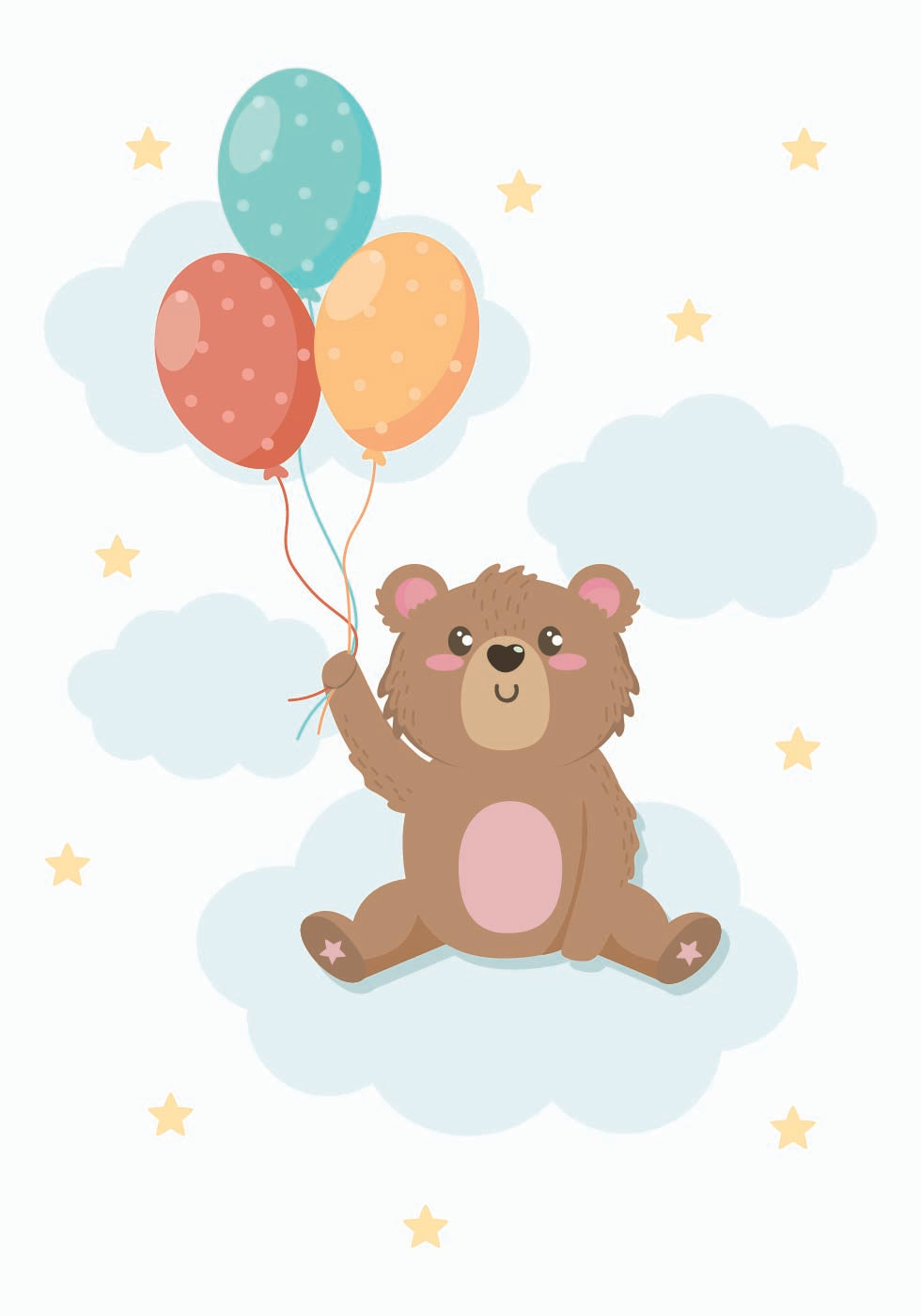 Süßes Teddybär-Poster - Posterbox.dk